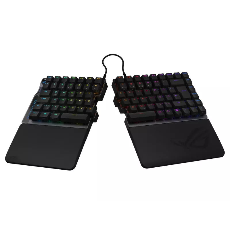 Teclado ASUS ROG Falcata gaming USB + RF Wireless + Bluetooth QWERTZ alemão preto