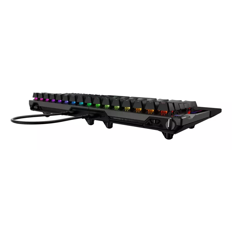 Teclado ASUS ROG Falcata gaming USB + RF Wireless + Bluetooth QWERTZ alemão preto