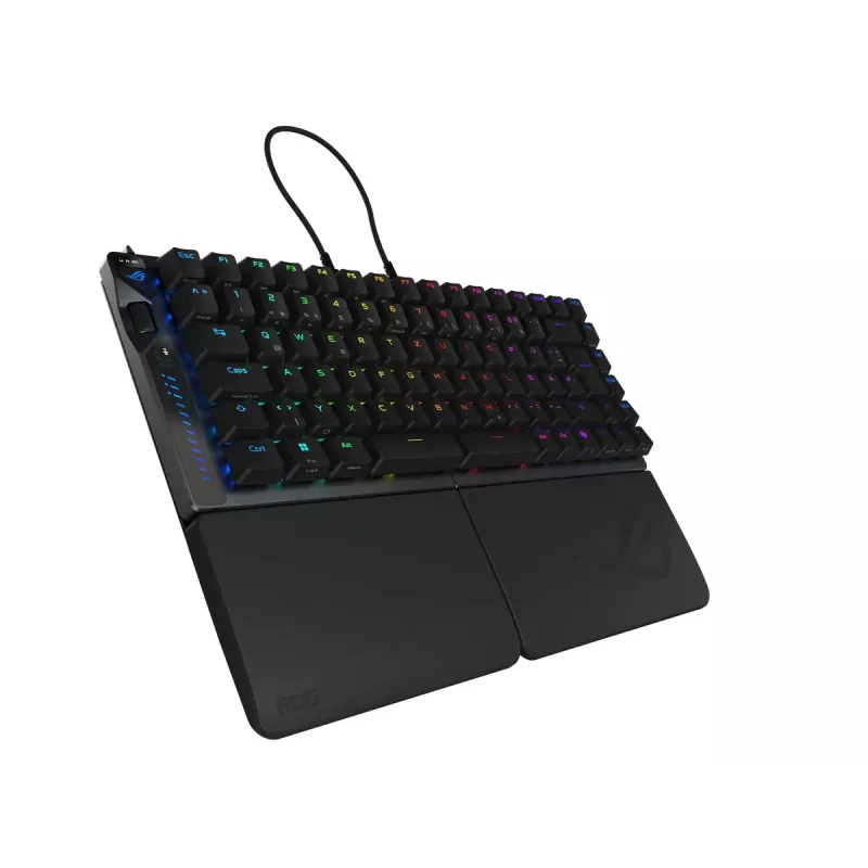 Teclado ASUS ROG Falcata gaming USB + RF Wireless + Bluetooth QWERTZ alemão preto