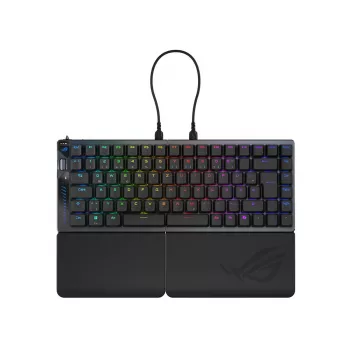 Teclado ASUS ROG Falcata gaming USB + RF Wireless + Bluetooth QWERTZ alemão preto