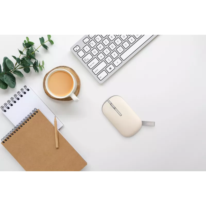 Rato ASUS Marshmallow MD100 Office Ambidestro RF Wireless + Bluetooth Ótico 1600 DPI