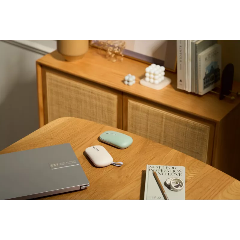 Rato ASUS Marshmallow MD100 Office Ambidestro RF Wireless + Bluetooth Ótico 1600 DPI