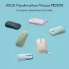 Rato ASUS Marshmallow MD100 Office Ambidestro RF Wireless + Bluetooth Ótico 1600 DPI