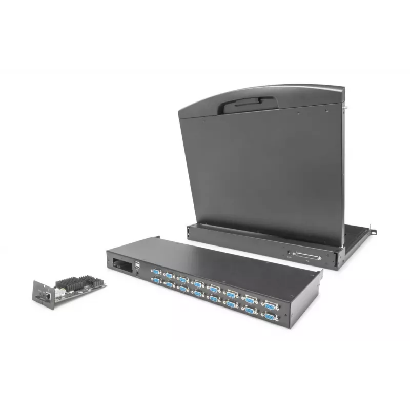Comutador KVM modular DIGITUS 16 portas para consola KVM modular