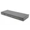 Comutador KVM modular Cat5 DIGITUS 16 portas para consola KVM modular