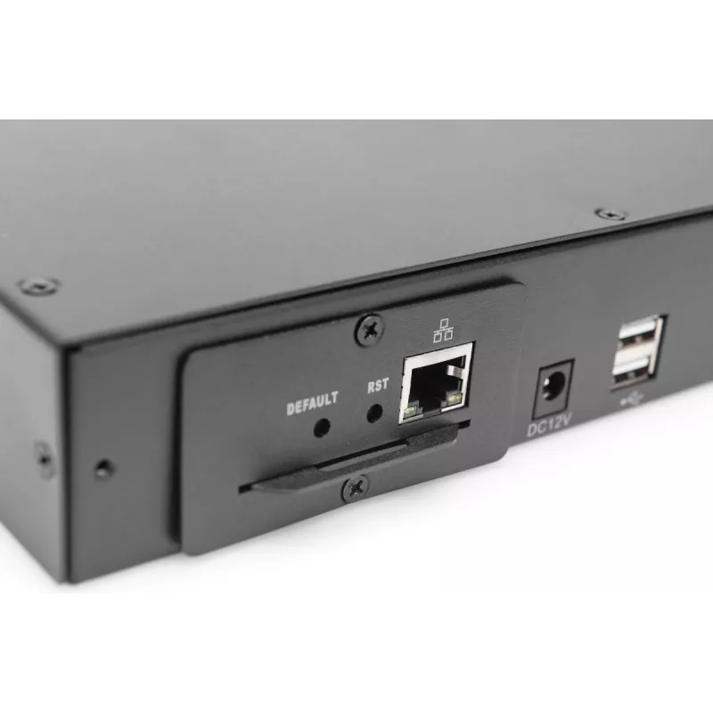 Comutador KVM modular Cat5 DIGITUS 16 portas para consola KVM modular