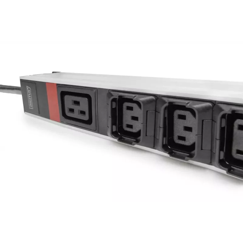 DIGITUS IT BASIC PDU. 3PH. 16A. 24 x C13. 3 x C19 Vertical. Cabo de 3m. Ficha IEC309 3Ph-16A