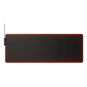 Tapete de rato para gaming COUGAR NEON X, ARGB, 800x300, Preto, Monocromático, Tecido, Borracha, Vários, Base antiderrapante, Tapete de rato para gaming