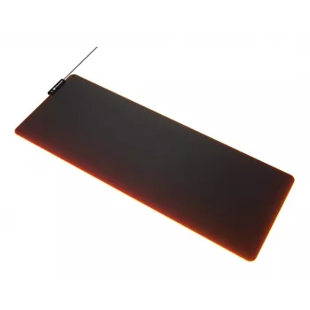 Tapete de rato para gaming COUGAR NEON X, ARGB, 800x300, Preto, Monocromático, Tecido, Borracha, Vários, Base antiderrapante, Tapete de rato para gaming