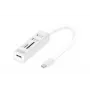 HUB DIGITUS USB 2.0 Type-C com leitor de cartões 3x USB 2.0. 1x SD, 1x MicroSD, caixa de alumínio