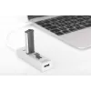 HUB DIGITUS USB 2.0 Type-C com leitor de cartões 3x USB 2.0. 1x SD, 1x MicroSD, caixa de alumínio