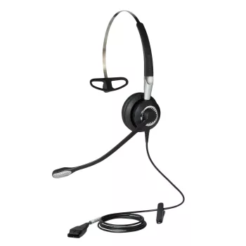 Jabra BIZ 2400 II Mono 3-1, Com fios, Escritório/Callcenter, 54 g, Headset, Preto, Prateado
