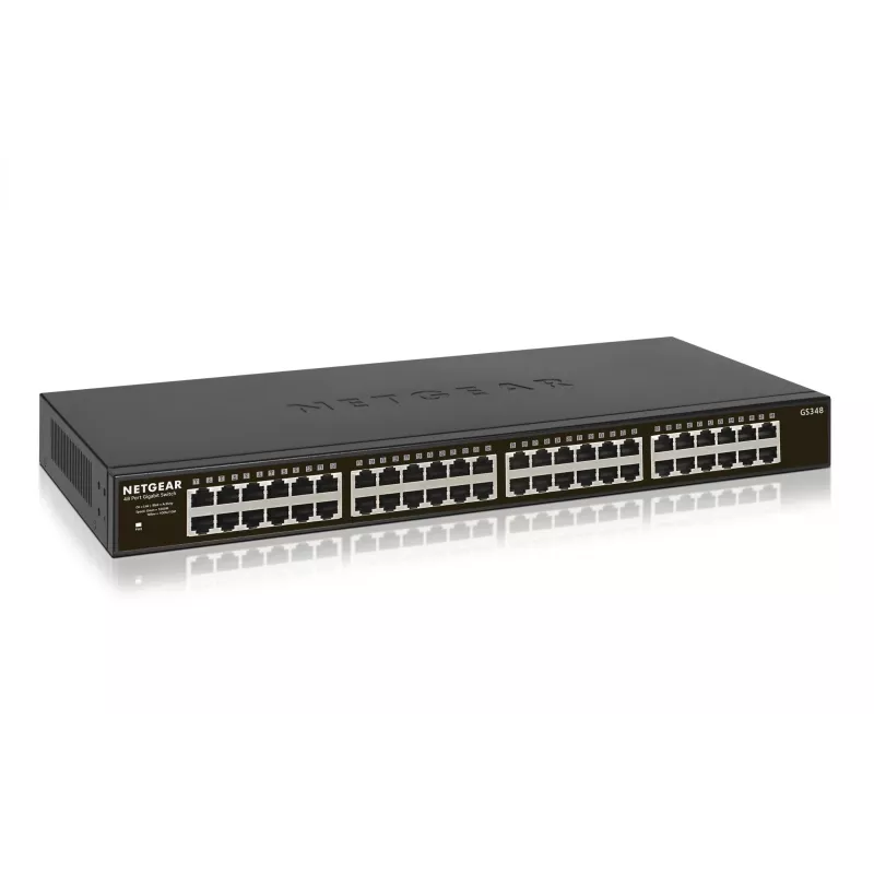 NETGEAR GS348 Não gerido Gigabit Ethernet (10/100/1000) 1U Preto