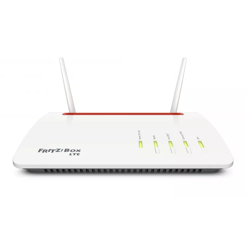Box FRITZ 6890 LTE Router sem fios Gigabit Ethernet Dual-Band (2,4 GHz / 5 GHz) 4G preto, vermelho, branco