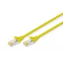 DIGITUS Cabo de rede - CAT6a - S/FTP - Snagless - Cu - 50cm - amarelo