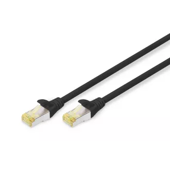 DIGITUS Cabo de rede - CAT6a - S/FTP - Snagless - Cu - 1m - preto