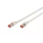 DIGITUS Cabo de rede - CAT6 - S/FTP - Snagless - Cu - 0,5 m - branco