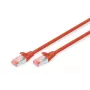 DIGITUS Cabo de rede - CAT6 - S/FTP - Snagless - Cu - 1m - vermelho