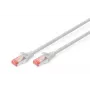 DIGITUS Cabo de rede - CAT6 - S/FTP - proteção da patilha - Cu - 3m - cinzento