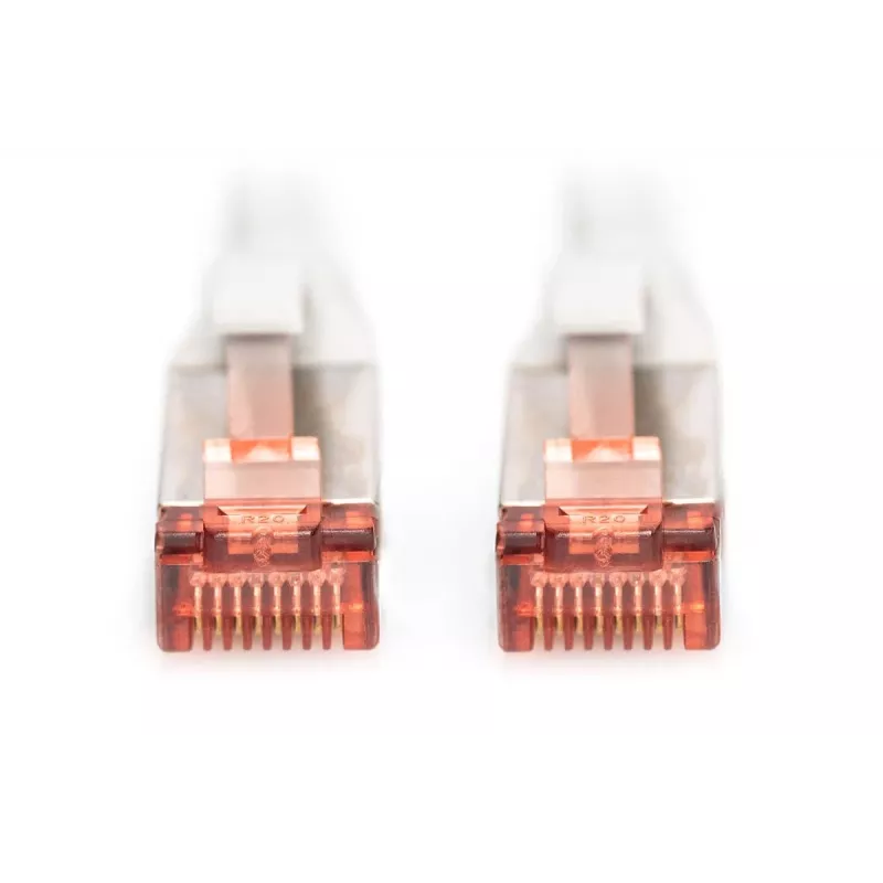 DIGITUS Cabo de rede - CAT6 - S/FTP - proteção da patilha - Cu - 3m - cinzento