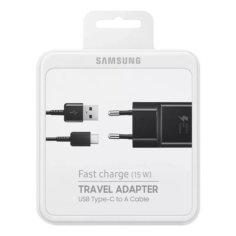 Samsung EP-TA20 Universal preto carregador rápido CA interior, exterior