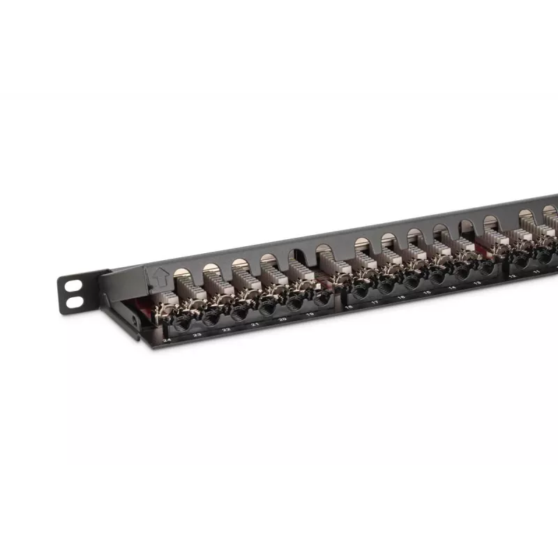 DIGITUS Painel de ligação CAT6a blindado 24 portas 0,5HE (dn91624sslea)