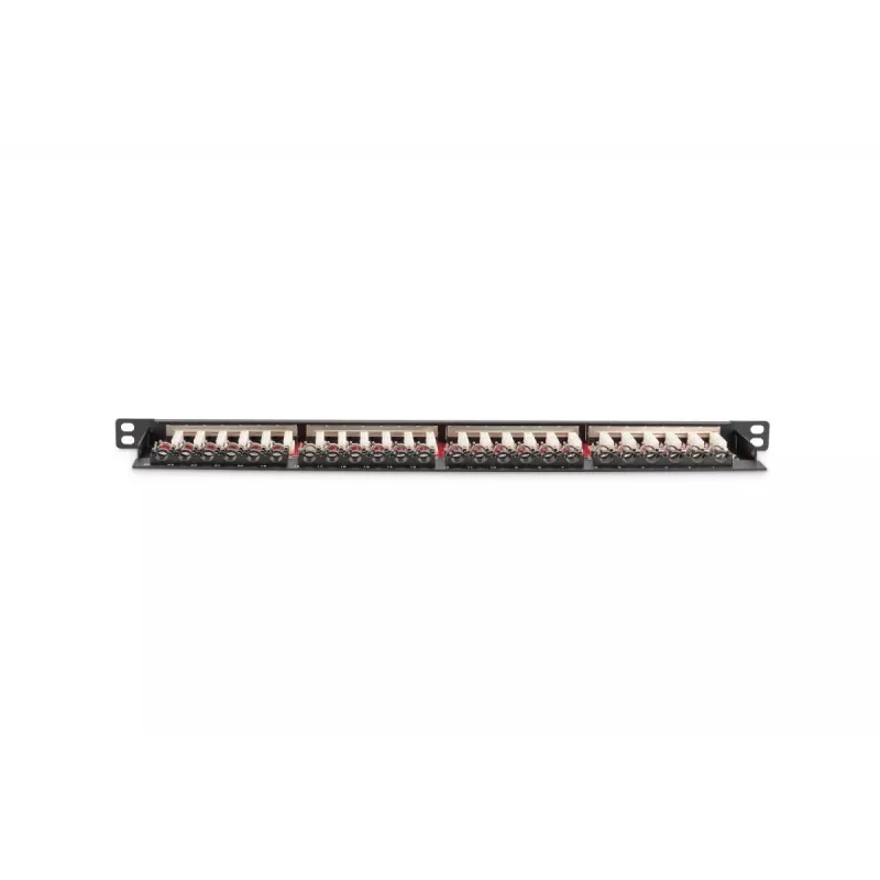 DIGITUS Painel de ligação CAT6a blindado 24 portas 0,5HE (dn91624sslea)