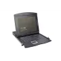 Consola TFT modular DIGITUS de 43,2 cm (17 polegadas) com KVM de 1 porta, RAL 9005 preto Qwertzu alemão