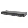 DIGITUS DS-72211-3GE consola KVM LCD de 19 polegadas, VGA de 16 portas, touchpad, teclado alemão