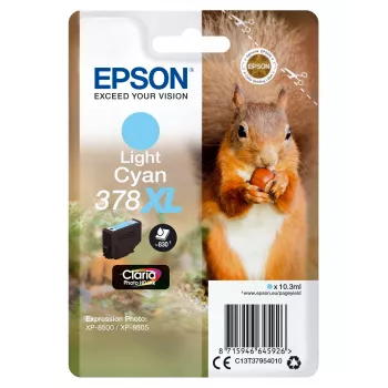 Epson Squirrel embalagem individual ciano claro 378XL Claria Photo HD tinta