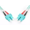 DIGITUS cabo de patch de fibra ótica, SC a SC multimodo 50/125 µ, duplex comprimento 1 m classe OM3