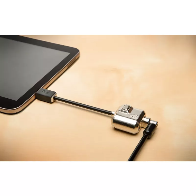 Kensington MiniSaver Mobile Keyed Lock, 1,8 m, Kensington, chave, chave plana, aço carbono, preto