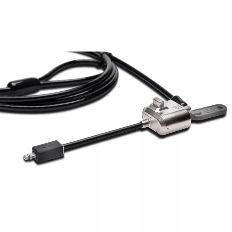 Kensington MiniSaver Mobile Keyed Lock, 1,8 m, Kensington, chave, chave plana, aço carbono, preto