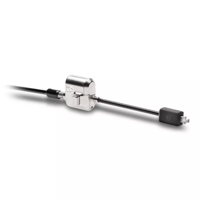 Kensington MiniSaver Mobile Keyed Lock, 1,8 m, Kensington, chave, chave plana, aço carbono, preto