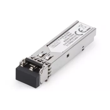 Módulo SFP DIGITUS 1,25 Gbit/s, até 550 m multimodo, conector LC duplex 1000Base-SX, 850 nm
