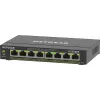 Switch NETGEAR 8 portas Gigabit Ethernet PoE+ Plus (GS308EP) Gerido L2/L3 Gigabit Ethernet (10/100/1000) Power over Ethernet (PoE) preto