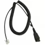 Cabo Jabra LINK Siemens Openstage Connector QD para RJ-45, 0,5 m (em espiral 2 m), preto