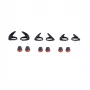 Pack de acessórios Jabra Evolve 75e, almofadas, gel, preto, vermelho