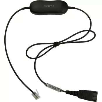 Jabra GN1221 Sound limiter QD para RJ9, cabo, preto