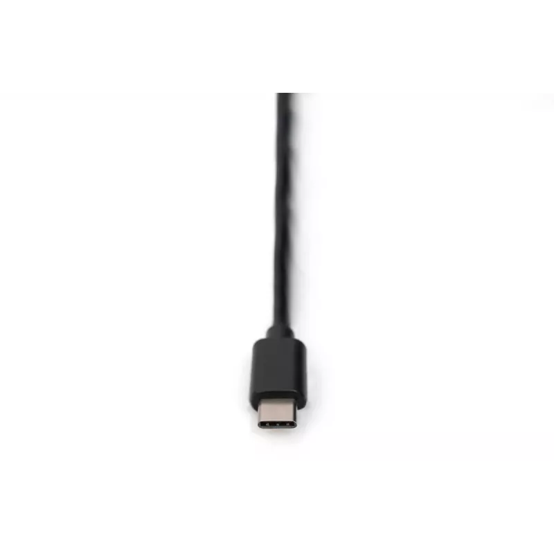 Conversor DIGITUS USB Type-C 2.0 para série, DSUB 9M cabo 1m