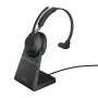 Jabra Evolve2 65 USB-A UC Mono com base de carregamento - preto, sem fios, escritório/call center, 20 - 20000 Hz, 99,2 g, headset, preto
