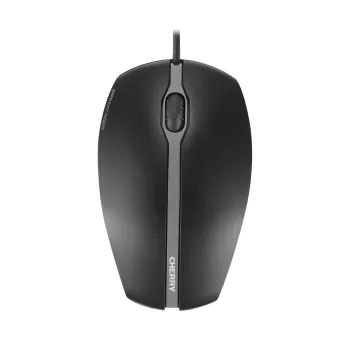CHERRY GENTIX SILENT rato com fio, preto, USB, ambidestro, ótico, USB Type-A, 1000 DPI, preto