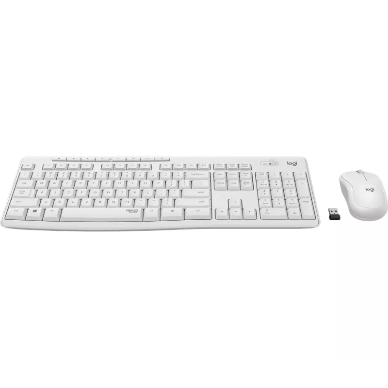 LOGITECH Mk295 Silent Wireless Combo branco sujo Qwertz alemão