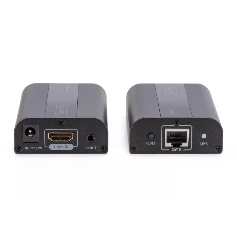 DIGITUS conjunto extensor HDMI 4K, HDMI 2.0 30/60 m através de cabo de rede (CAT6, 6a, 7), UHD 4K2K/60 Hz