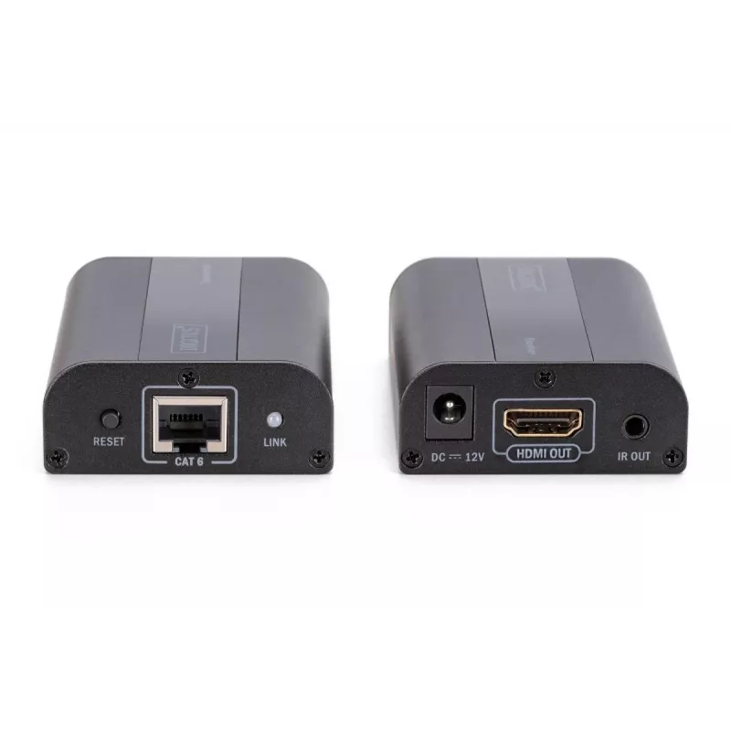 DIGITUS conjunto extensor HDMI 4K, HDMI 2.0 30/60 m através de cabo de rede (CAT6, 6a, 7), UHD 4K2K/60 Hz