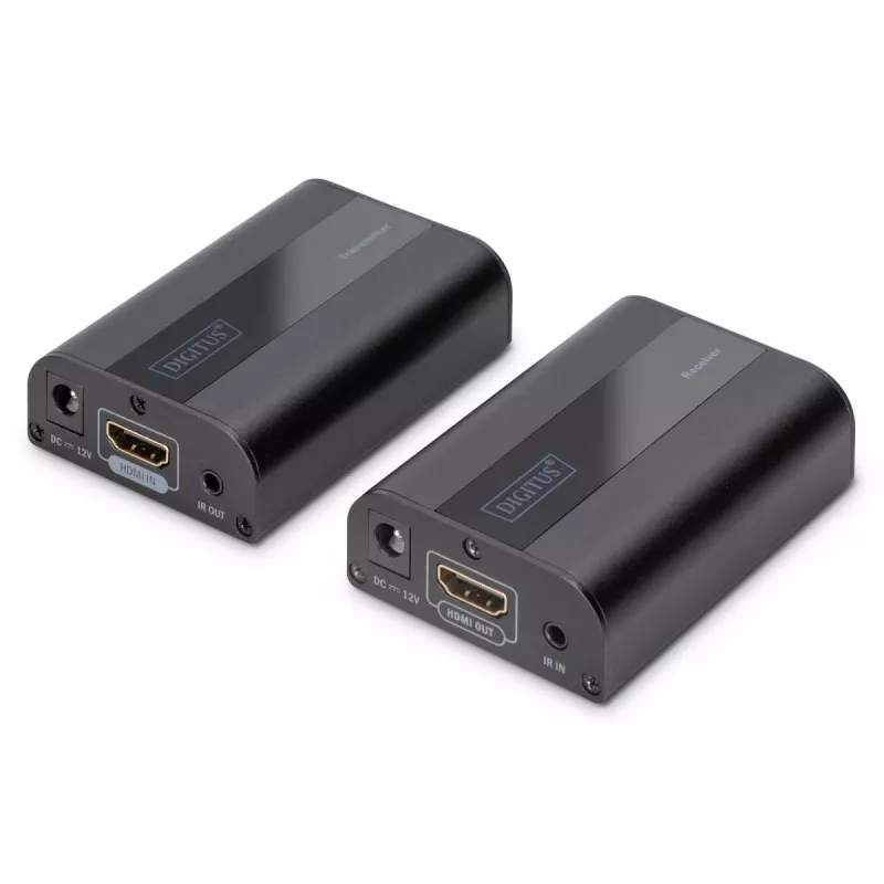 DIGITUS conjunto extensor HDMI 4K, HDMI 2.0 30/60 m através de cabo de rede (CAT6, 6a, 7), UHD 4K2K/60 Hz