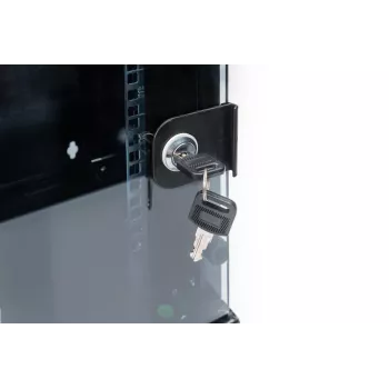 DIGITUS armário de montagem na parede 254 mm (10 polegadas) 6U armário de montagem na parede 330x312x300 mm, cor preta (RAL 9005)