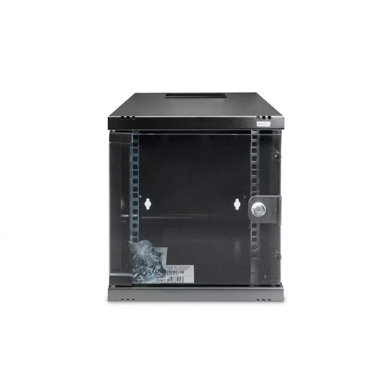 DIGITUS armário de montagem na parede 254 mm (10 polegadas) 6U armário de montagem na parede 330x312x300 mm, cor preta (RAL 9005)