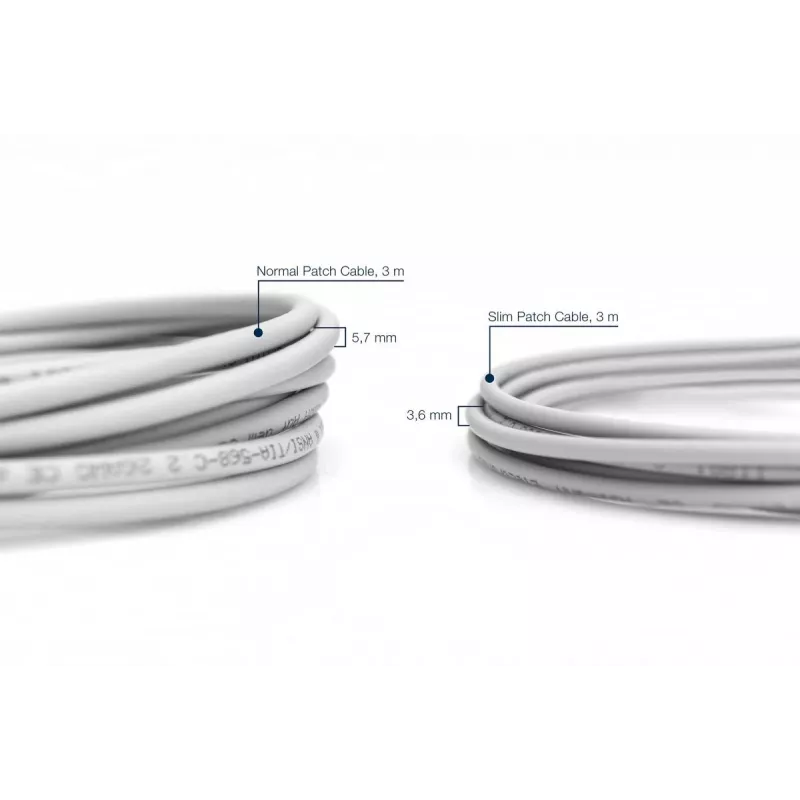 Cabo de rede Digitus CAT 6A U/FTP cabo de rede fino RJ-45 Cat6a 1m cinzento