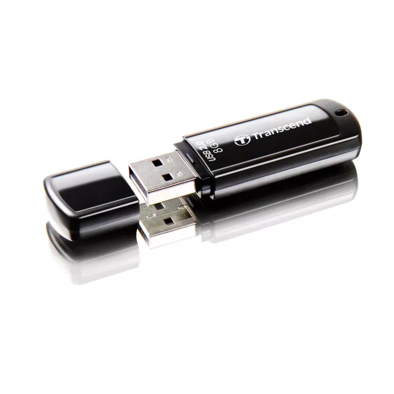 TRANSCEND Jetflash 350 - 8 GB Pen USB - USB 2.0 - Preto